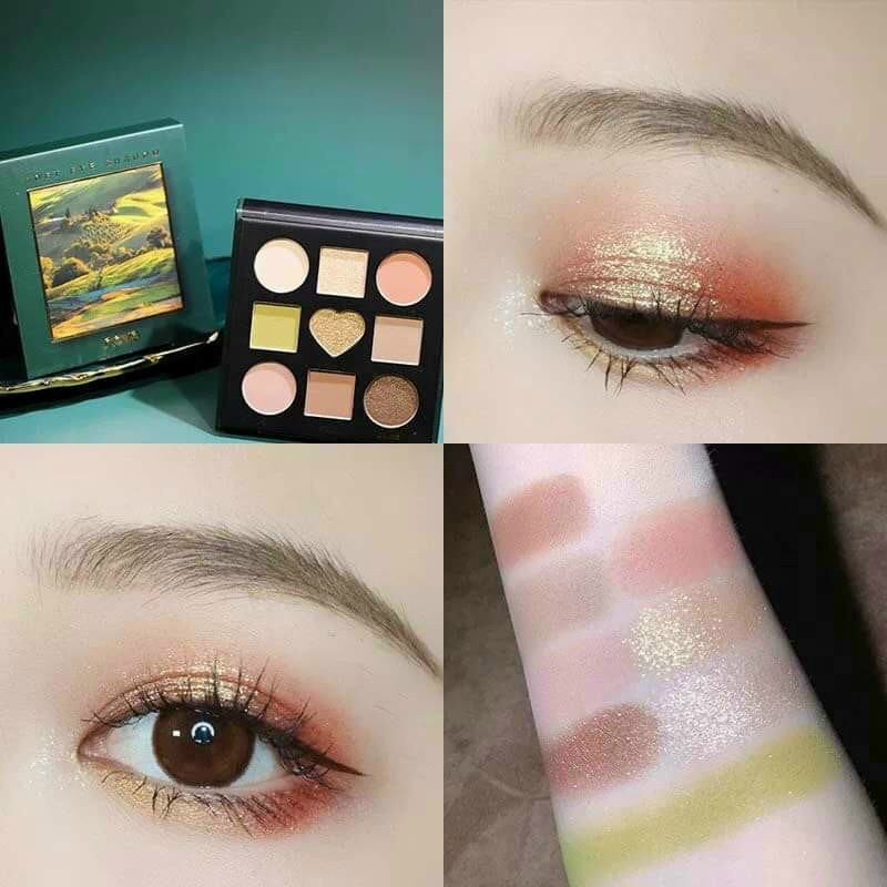 [Mỹ phẩm chính hãng] Phấn mắt NOVO Soft Eye Shadow 9 ô Phong Cảnh NEW 2020 NỘI ĐỊA TRUNG