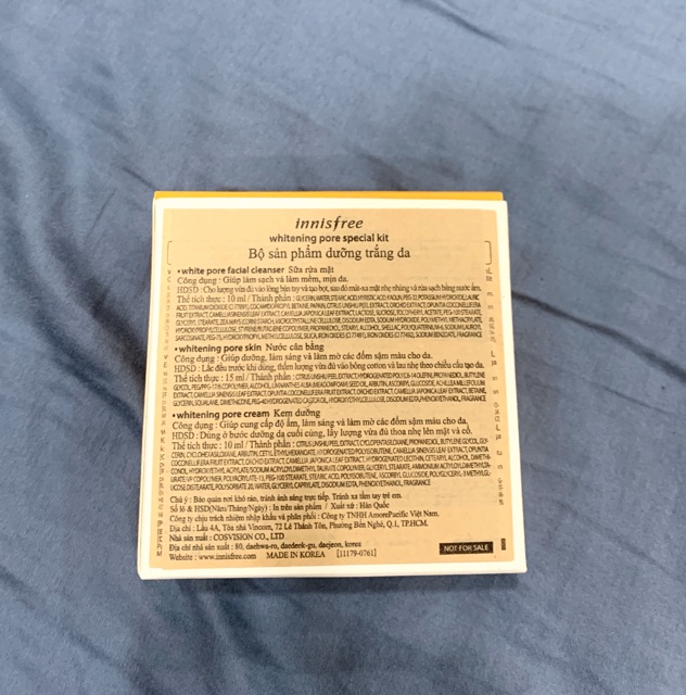 Innisfree bộ skincare dưỡng trắng travel size