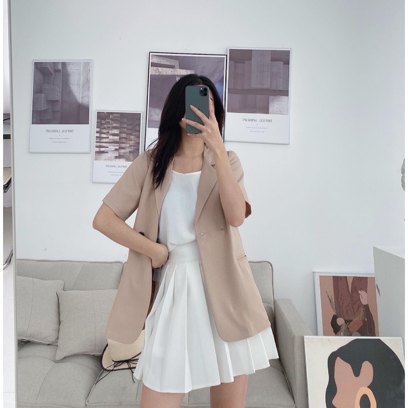 blazer cộc tay túi cơi | BigBuy360 - bigbuy360.vn