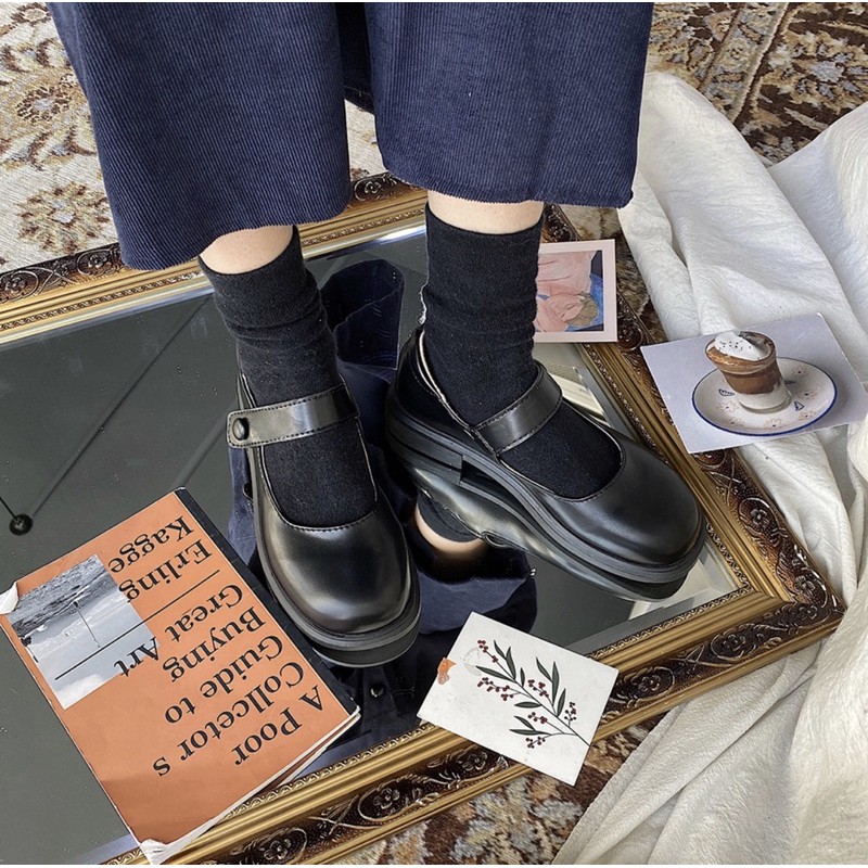 Giày Cổ Thấp VinTage Khuy Cúc Dán (FULL BOX LOGO TIỆM GIÀY BOOT) | BigBuy360 - bigbuy360.vn