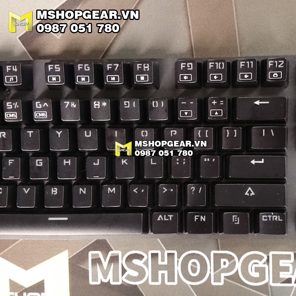 Keycap ABS xuyên led doubleshot oem profile giá rẻ cho phòng game - Game net - Game house - Cyber Game 104 keys