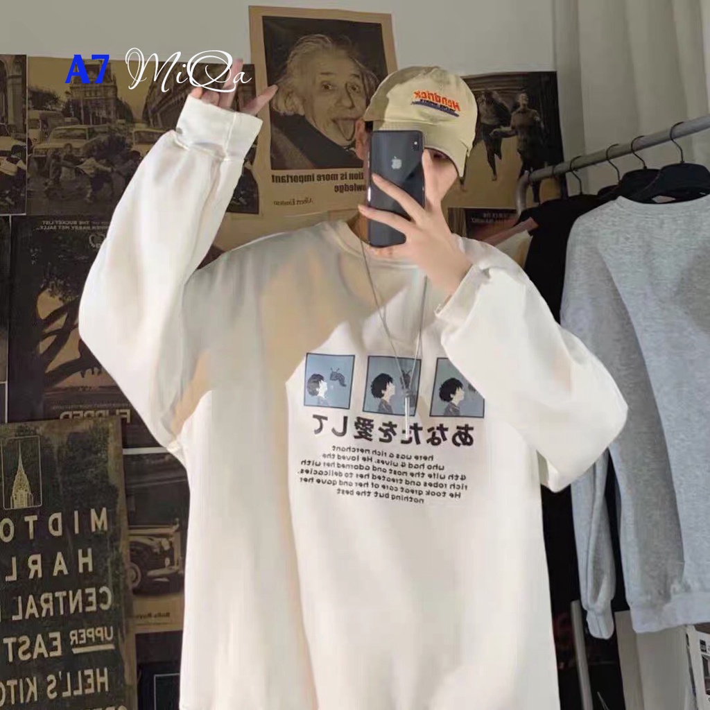 Áo Nỉ Bông Thời Trang UNISEX Hoạ Tiết Cậu Bé Nhật Bản 🙋/ HOODIE FREESIZE 💜MiQa 💜 #15 | BigBuy360 - bigbuy360.vn