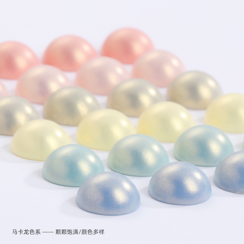 Set 2 Phụ Kiện Nút Đính Ngọc Trai Trang Trí Giày Thời Trang#Macarone Bán Ngọc Trai Tròn