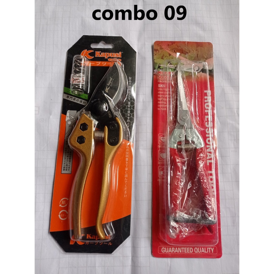 Combo kéo cắt cành tỉa cành,bonsai cây cảnh cưa kéo