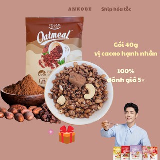 Ngũ cốc ăn sáng OCAK Tiêu Chiến vị Cacao, gói 40g, ít đường, hỗ trợ giảm cân, ăn kiêng Ankobe