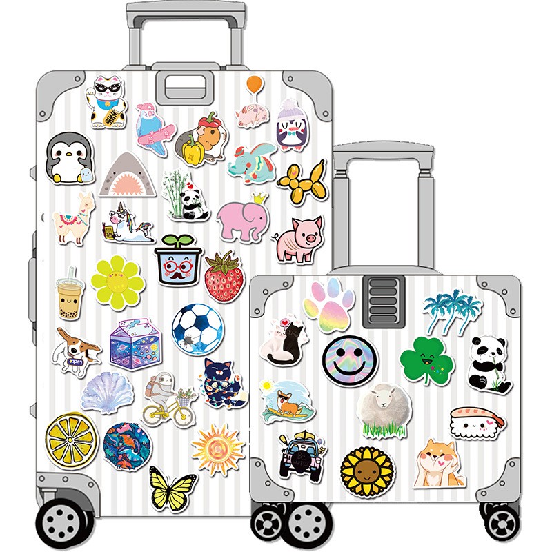 [Mã LIFEBOOK2 giảm 10% đơn 0Đ] Set 50 Sticker Trang Trí Chống Thấm Nước Animal Hoạt Hình Ngộ Nghĩnh Size Lớn MÃ ST2149