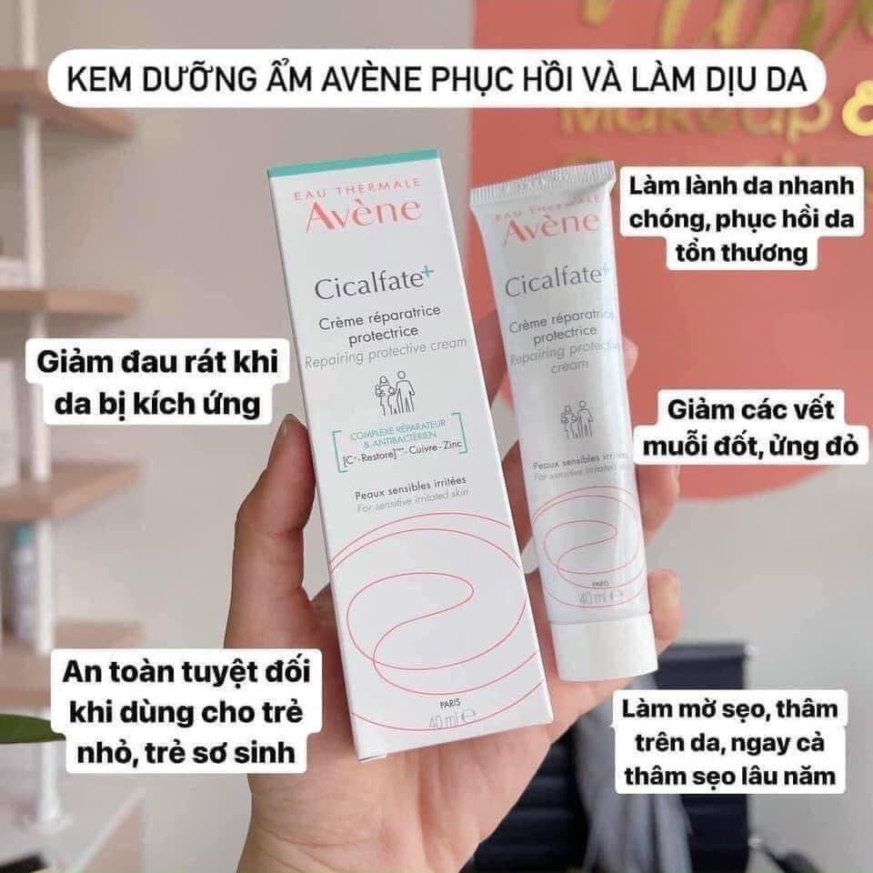 Kem Dưỡng Ẩm, phục hồi da, nhanh lành sẹo 𝗔𝘃𝗲𝗻𝗲 𝗖𝗶𝗰𝗮𝗹𝗳𝗮𝘁𝗲 𝗥𝗲𝘀𝘁𝗼𝗿𝗮𝘁𝗶𝘃𝗲 𝗦𝗸𝗶𝗻 𝗖𝗿𝗲𝗮𝗺  40ml - Pháp