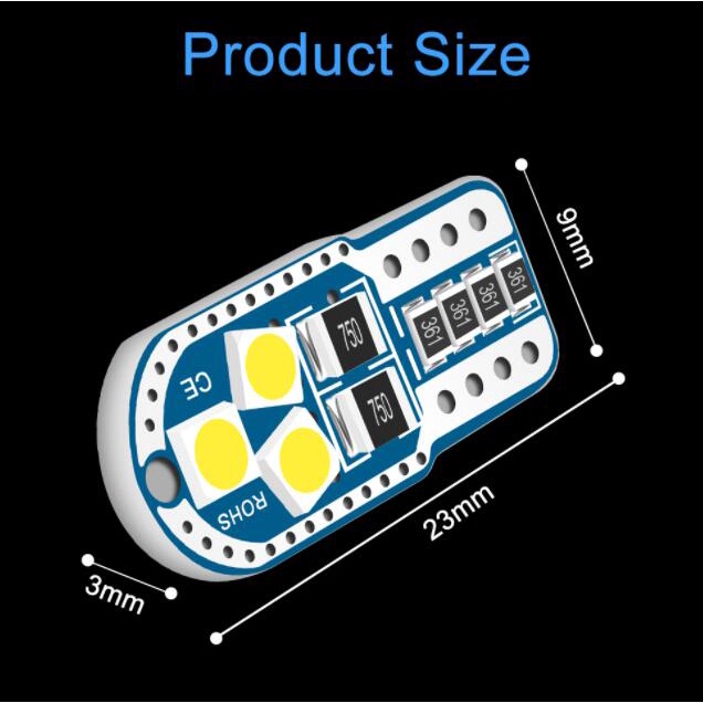 Bóng đèn LYMOYO T10 W5W 3030 6Smd cho xe hơi