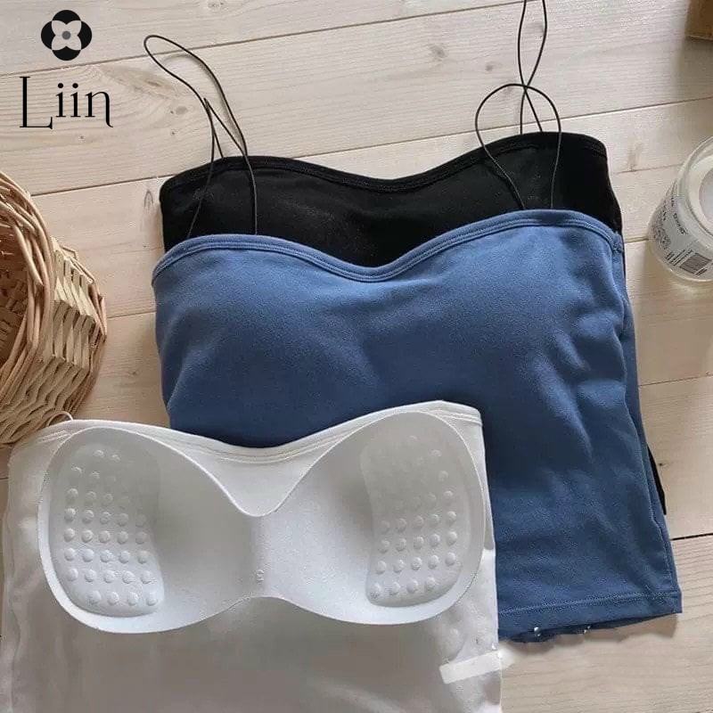 Áo 2 dây Linbi có đệm nâng ngực, sợi bún mảnh cotton siêu mát bozip kiểu dáng thời trang ôm sát, tôn dáng SP011