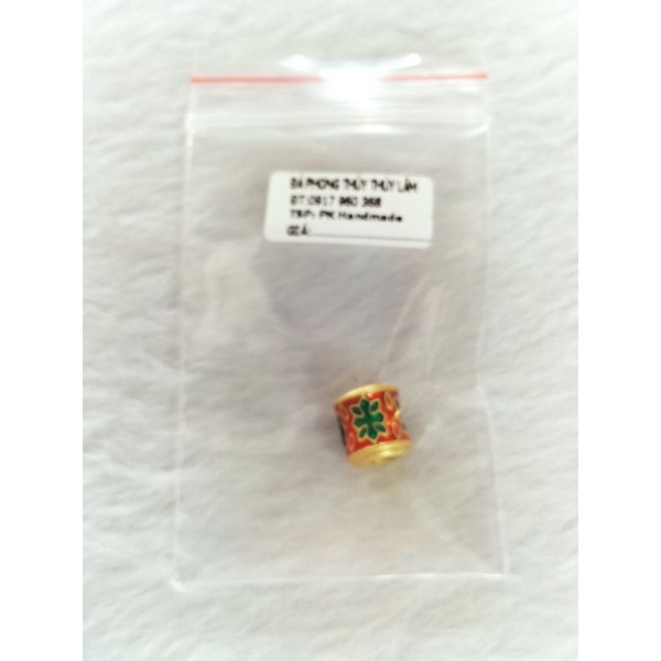 Charm Nepal nhà Phật khắc chú Ommani bình an may mắn bền màu làm vòng trầm vòng handmade