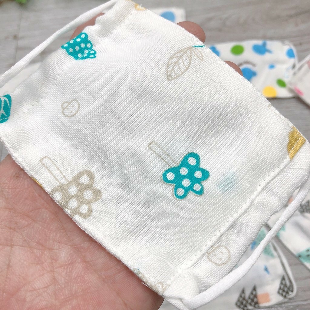 [Siêu mềm] Khẩu trang vải xô cho bé