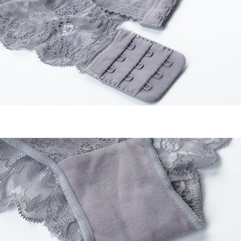 Bộ đồ lót VARSBABY V146 phối ren hoa xuyên thấu gợi cảm cho nữ