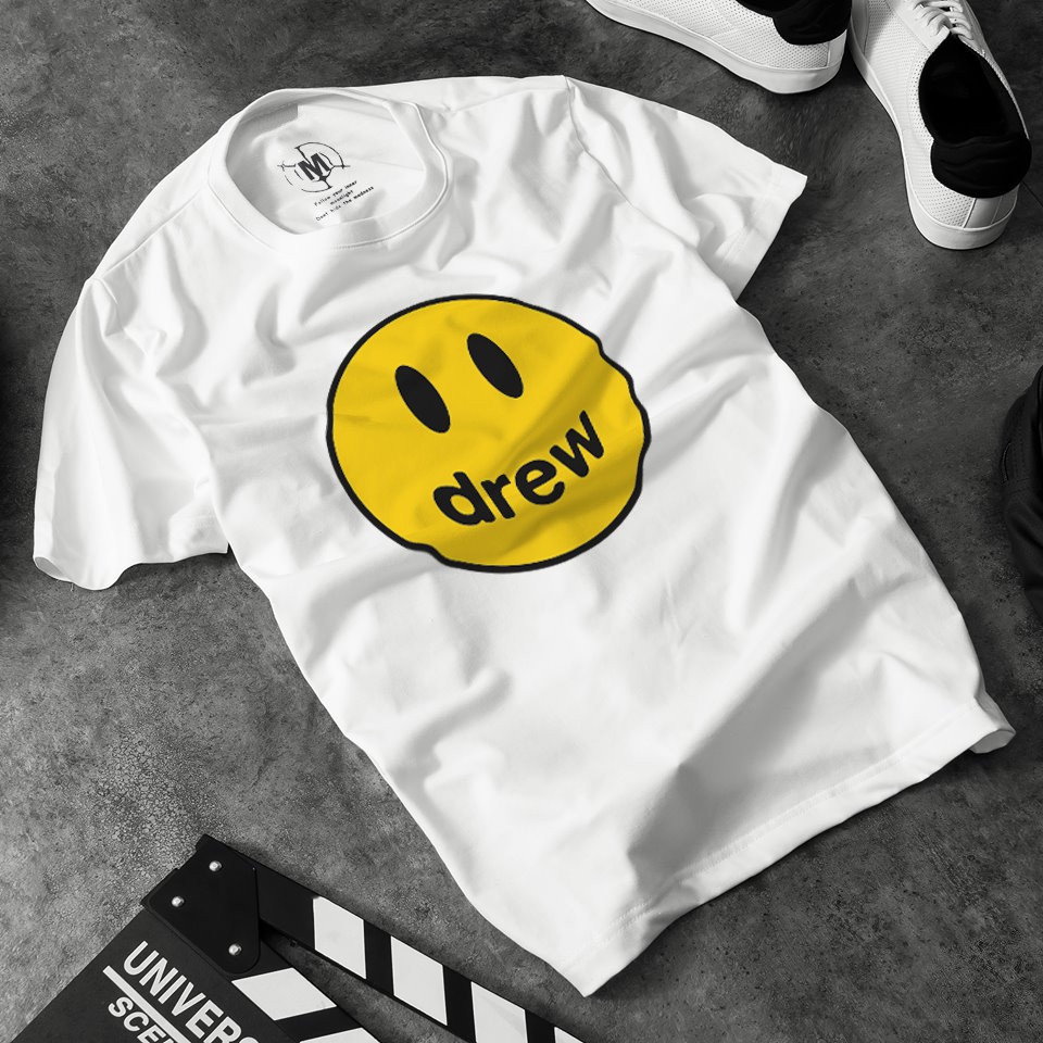 Áo thun tay lỡ D.REW FACE phông Unisex nam nữ Cotton oversize form rộng LUNACY TB06 | BigBuy360 - bigbuy360.vn