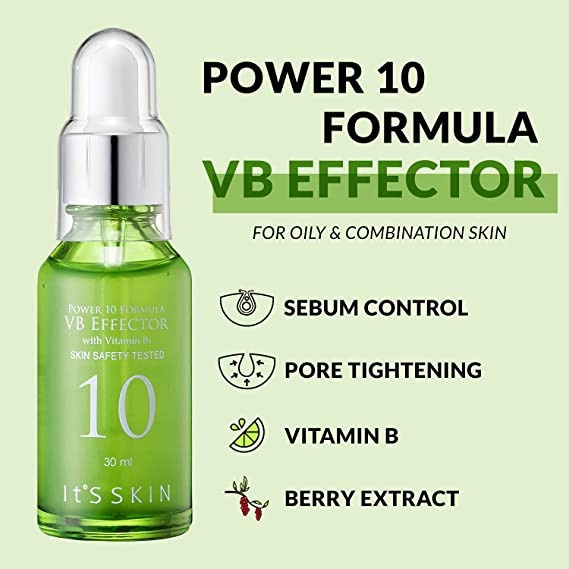 Tinh Chất Loại Bỏ Bã Nhờn Da Mặt It's Skin Power 10 Formula VB Effector 30ml