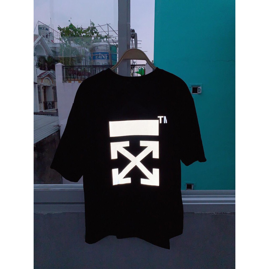 Áo thun Stee OFF WHITE Phản quang Unisex