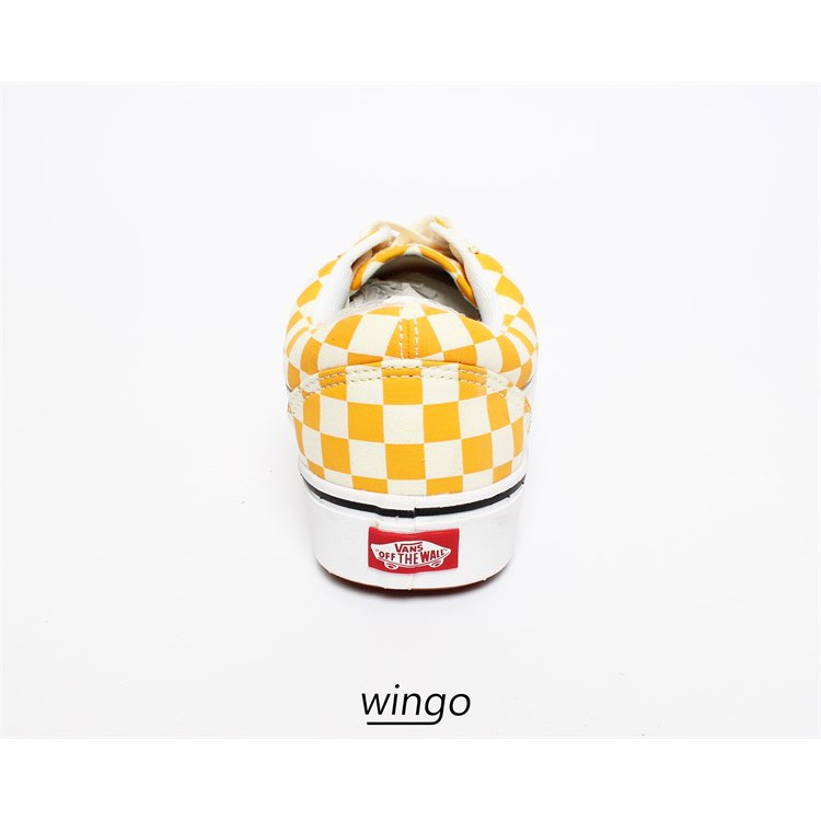 (Giày Chính Hãng) Vans Old Skool Comfy Yellow/White Checkerboard