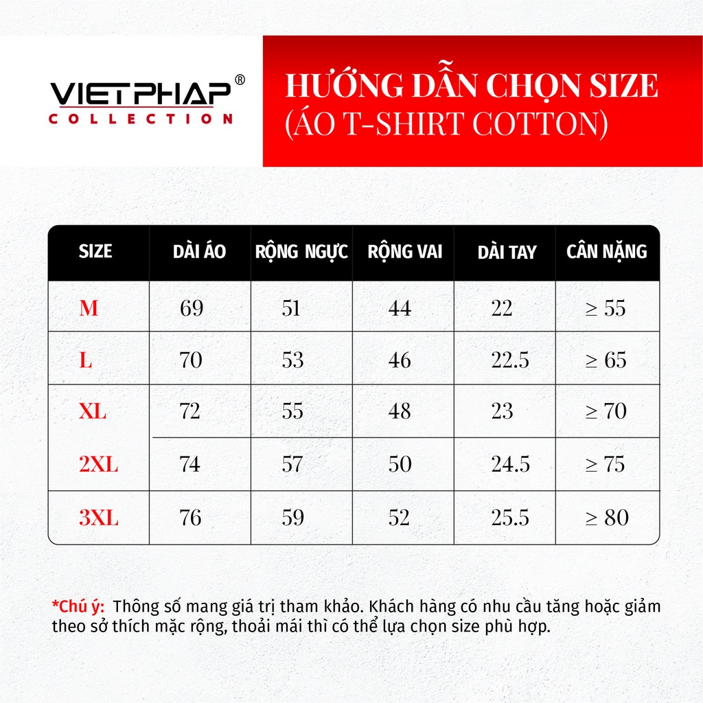 Áo Thun Nam Cổ Tròn Cao Cấp Việt Pháp 15502 . Vải Mềm Mại Thoải Mái, Thấm Hút Mồ Hôi - Hàng Chính Hãng VIETPHAP