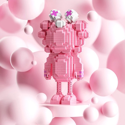 Bộ Đồ Chơi Lắp Ráp Nhân Vật KAWS6 6-15 Tuổi