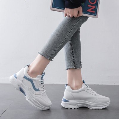 [Mã WAMT2405 giảm 10K đơn 0K] GIÀY THỂ THAO NỮ SIÊU ĐẸP, SIÊU XINH. 2 MÀU (TRẮNG,XANH) ĐỘN ĐẾ 5cm TĂNG CHIỀU CAO. | BigBuy360 - bigbuy360.vn
