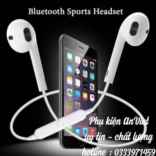 Tai nghe bluetooth không dây S6 thể thao sport - chính hãng - [bảo hành 3 tháng]