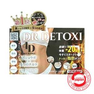 Viên Uống Giảm Cân Thải Độc Dr Detoxi 4D Nhật Bản