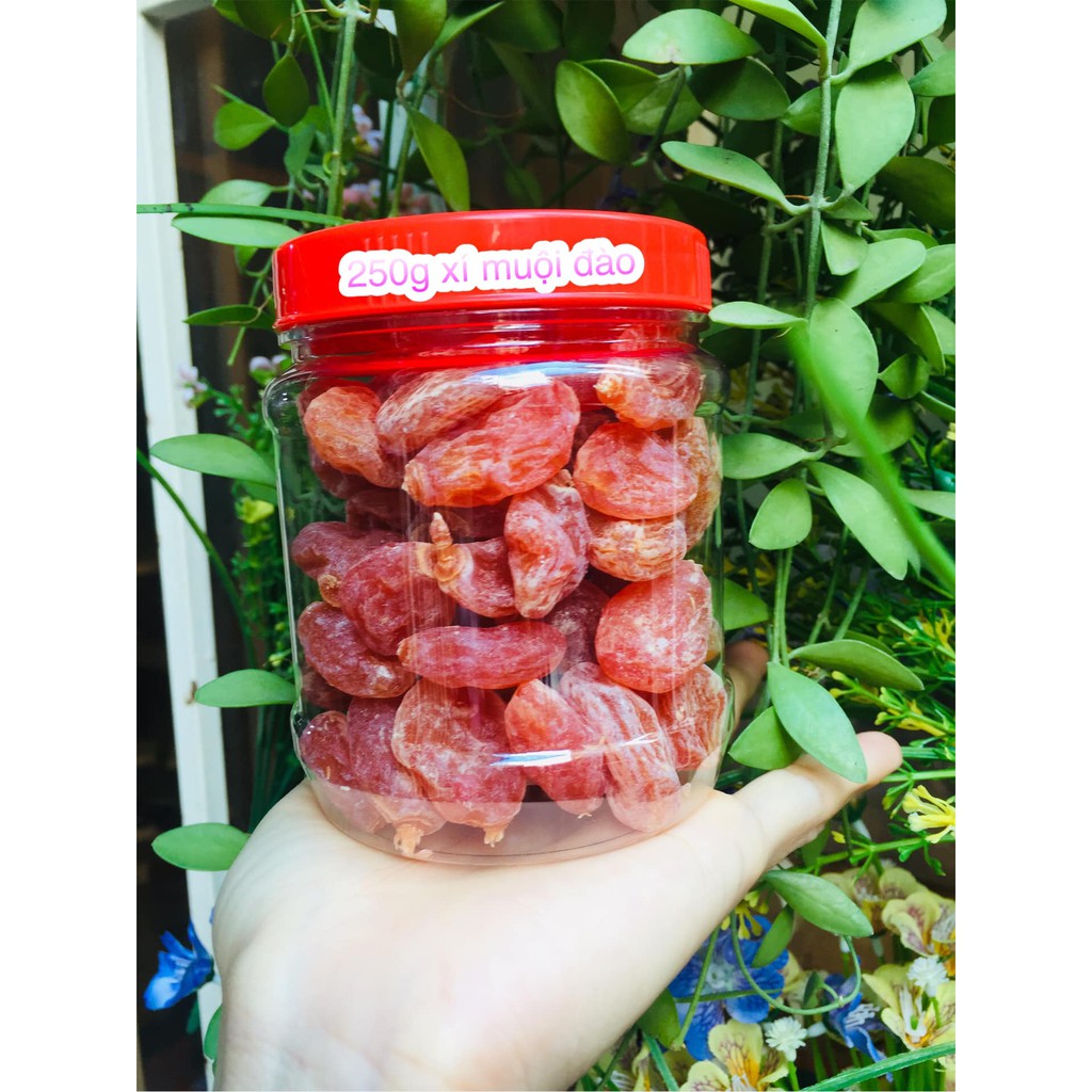 250g xí muội đào không hạt ngọt nhẹ không gắt cổ