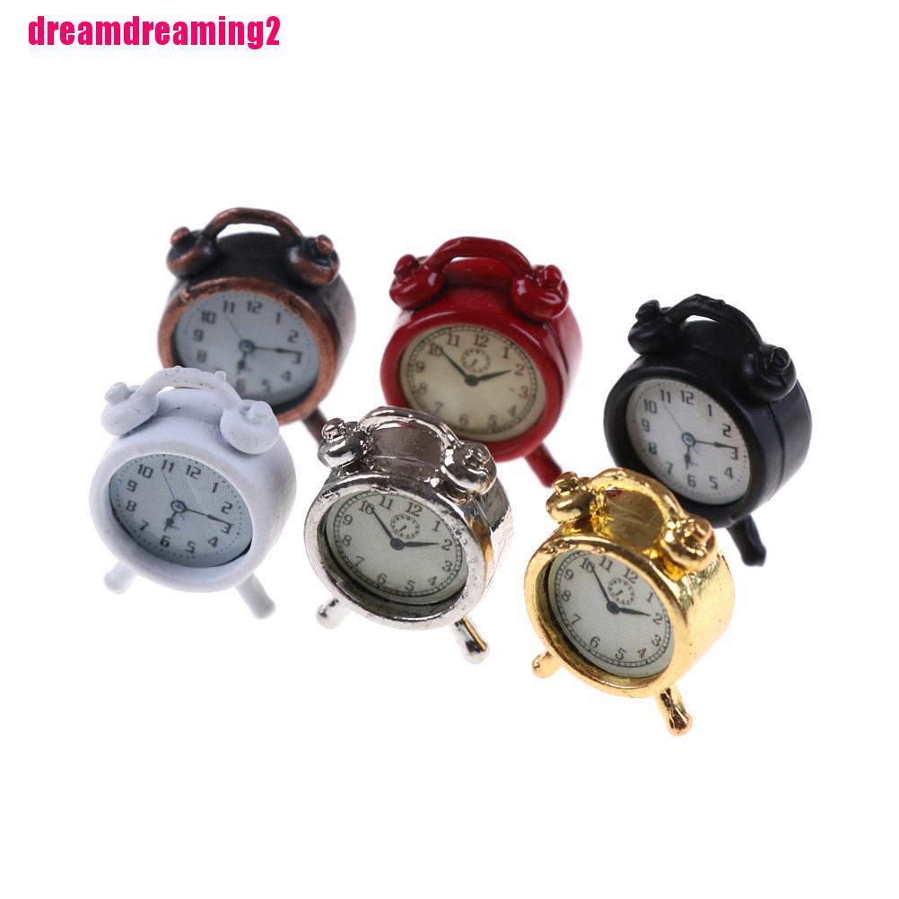 Đồng Hồ Báo Thức Tỉ Lệ 1 / 12 Trang Trí Nhà Búp Bê