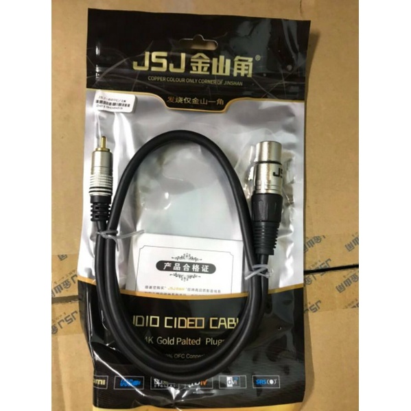 Dây tín hiệu Canon cái ra jack AV bông sen