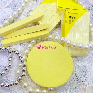 Bọt biển - Bông nở rửa mặt Chivey 12 miếng