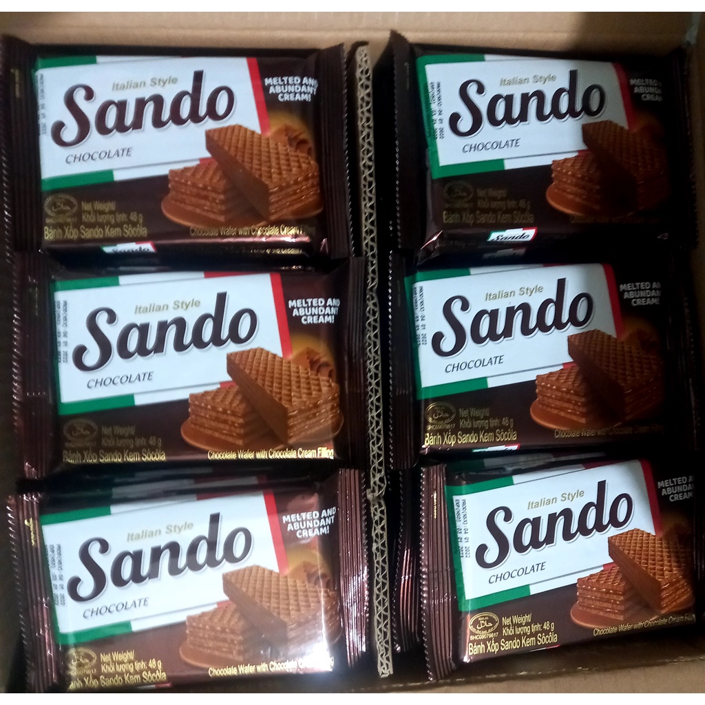 Bánh xốp sando chocolate