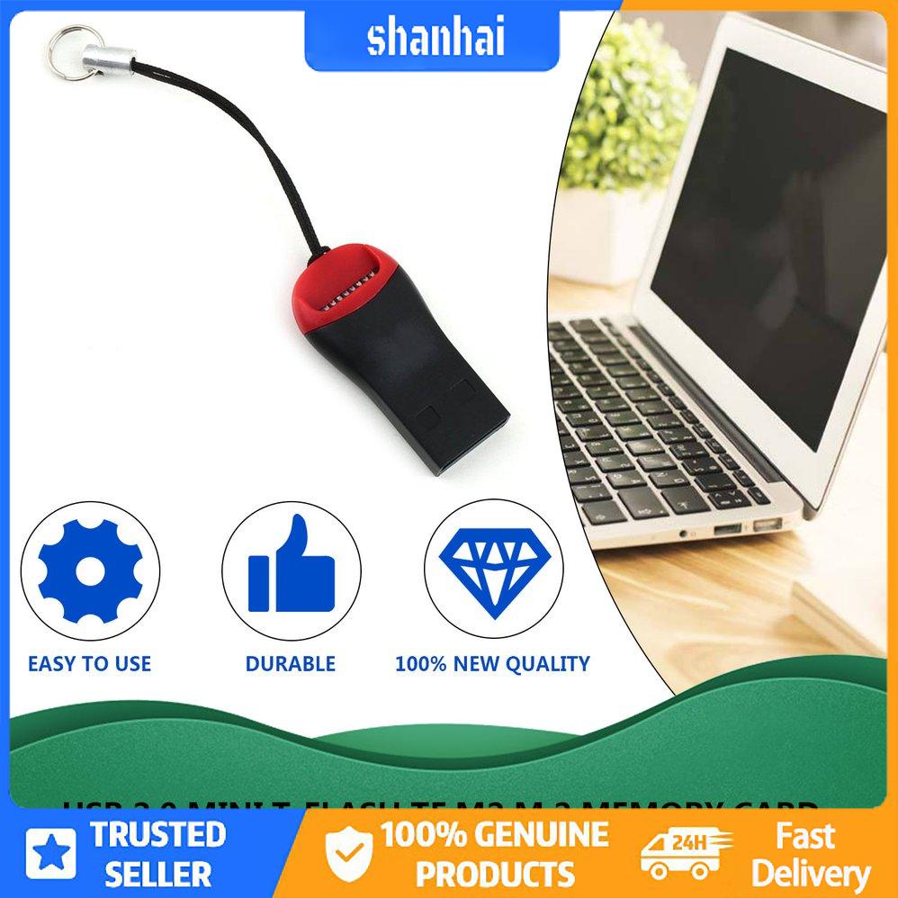 Đầu Đọc Thẻ Nhớ Usb 2.0 Mini T-Flash Tf M2 M 2gb 4gb 8gb 16gb