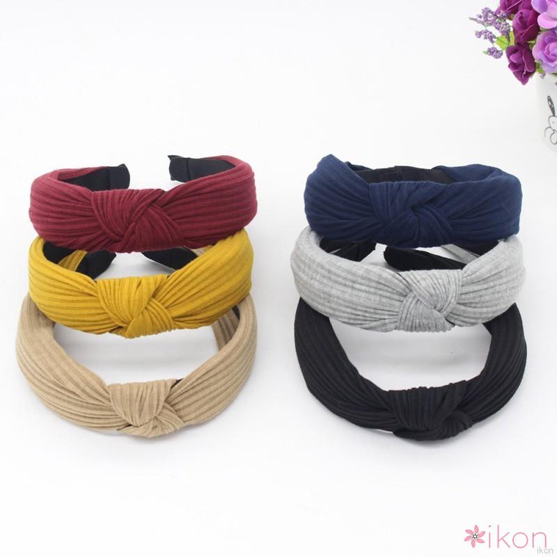Băng đô dệt kim hoạ tiết kẻ sọc phong cách vintage
