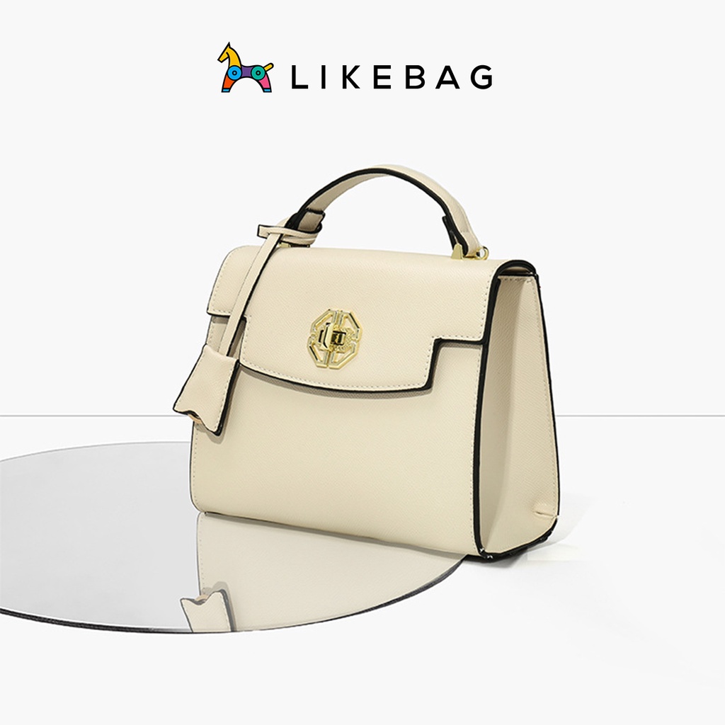 Túi xách nữ đeo chéo LIKEBAG da trơn basic phong cách công sở CJ1001 - LIBAGI