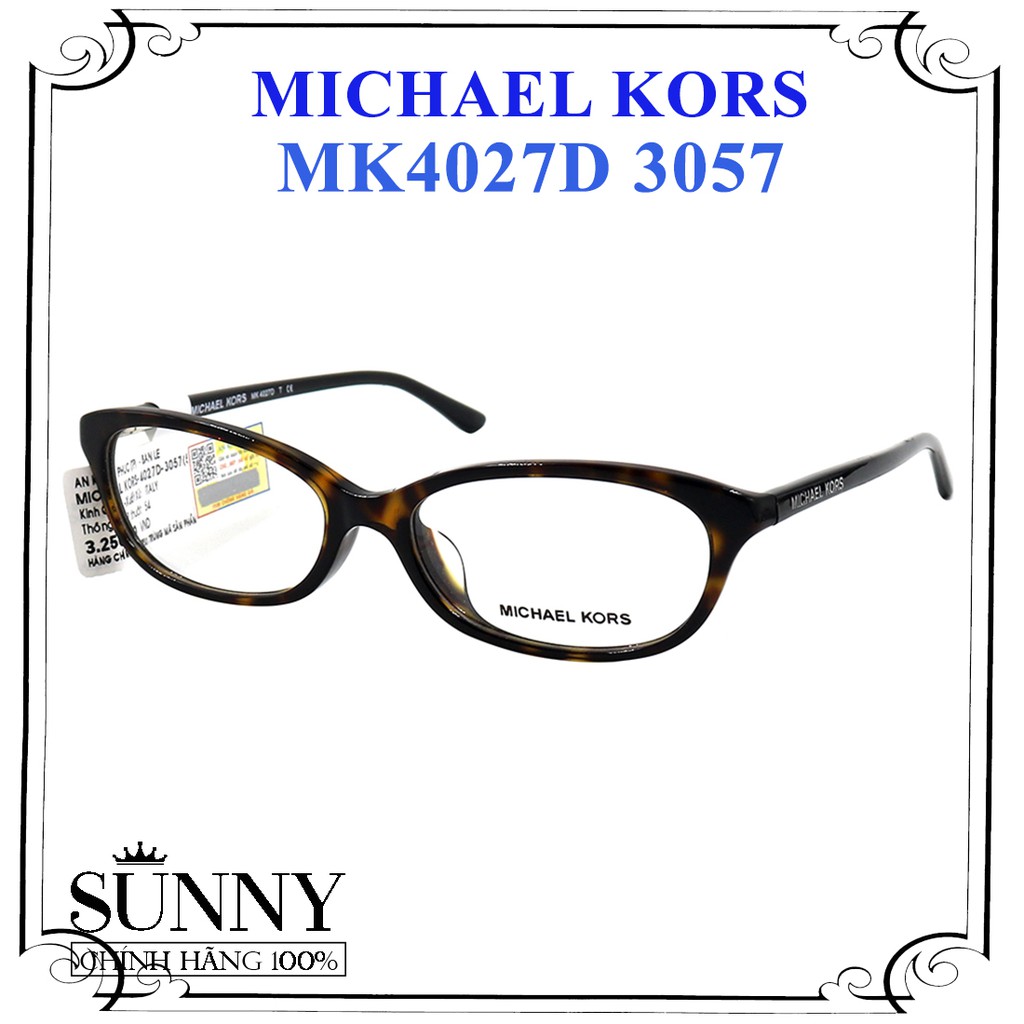 MK4027D - gọng kính Michael Kors chính hãng, sản phẩm kèm tem thẻ chống hàng giả của bộ công an cấp