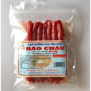 [FREESHIP 99K] 500G LẠP XƯỞNG (ÍT ĐỎ) BẢO CHÂU NHÃN XANH