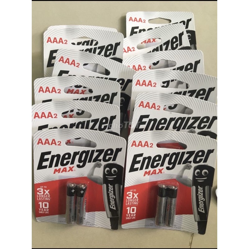 Pin Đũa AAA Energizer Max 1.5V (Nhập khẩu Singapore)[Chính Hãng 100%]