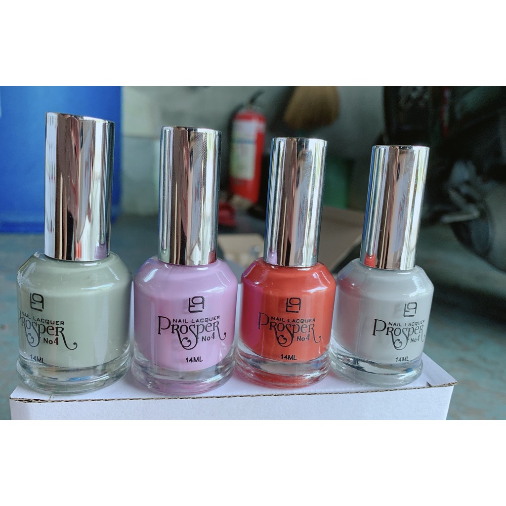 Set 12 chai No4 14ml ( tone nude + sữa )