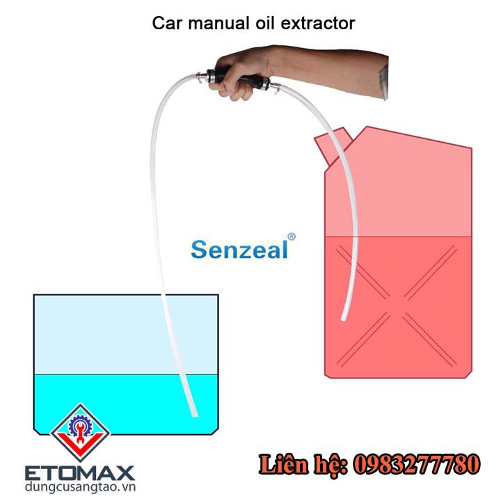 Dụng cụ hút xăng dầu chất lỏng bóp tay V2