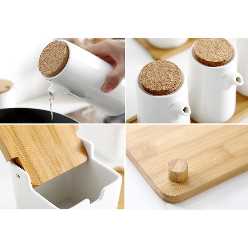 Bộ đựng gia vị sứ ceramic Ximi XM011 | BigBuy360 - bigbuy360.vn