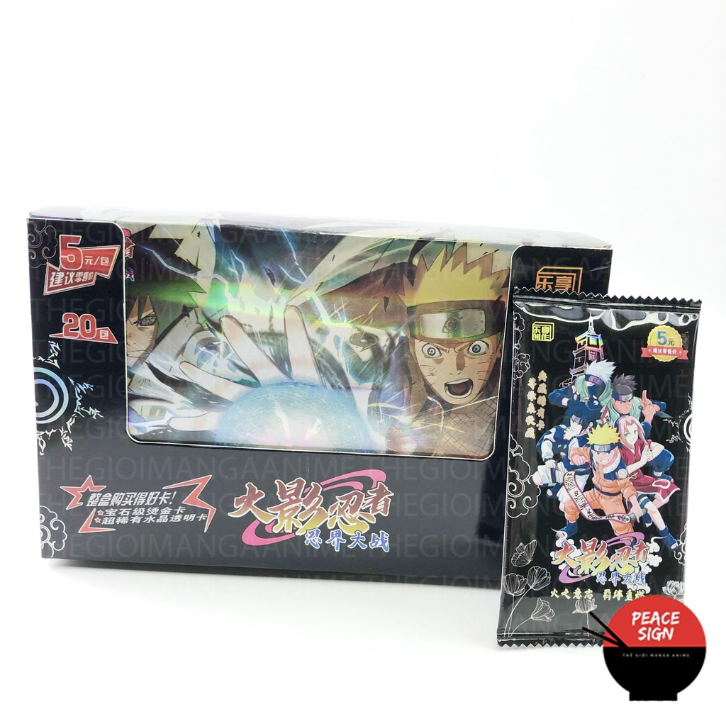Set ảnh thẻ nhân phẩm Naruto Đại chiến làng lá 1 Pack anime chibi sưu tập độc đáo