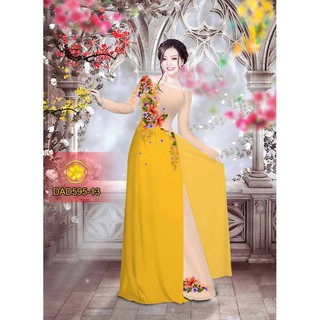 Vải Áo Dài Tằm Ý, Lụa Nhật  DAD595