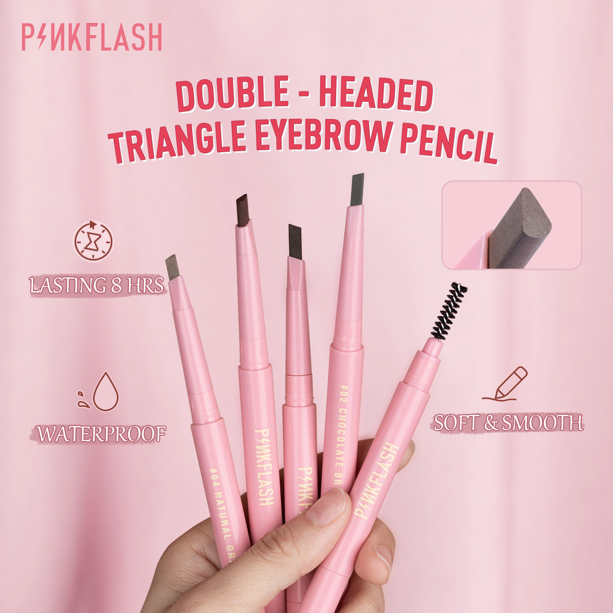 [Hàng mới về] Pinkflash Bút Chì Vẽ Lông Mày Xoay Tự Động 8h Chống Nước Lâu Trôi | BigBuy360 - bigbuy360.vn