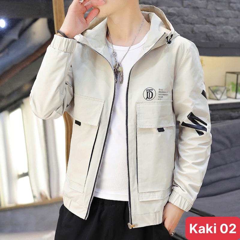 Áo khoác kaki nam nữ màu be kem chất liệu kaki 2 lớp cao cấp, áo khoác nam bomber ADO31 Nhiều mẫu mới