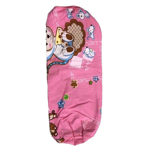 Vỏ gối ôm Hometex trẻ em, áo gối ôm trẻ em, bao gối ôm trẻ em bịt 2 đầu vải cotton hoa