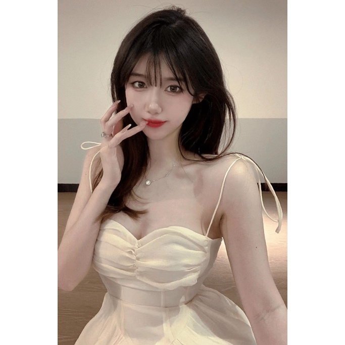 FREE SHIP ĐẦM VOAN BỒNG CỘT DÂY VAI XINH LUNG LINH HÀNG THIẾT KẾ CỰC PHẨM PU THỜI TRANG HHP