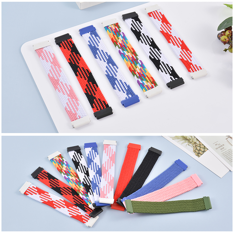 Dây Đeo Sợi Nylon Bện Co Giãn Cho Đồng Hồ Thông Minh Xiaomi Amazfit bip 3 / bip u pro / bip s Band Amazfit GTS 3 / 2 / 2e / 2Mini / GTS
