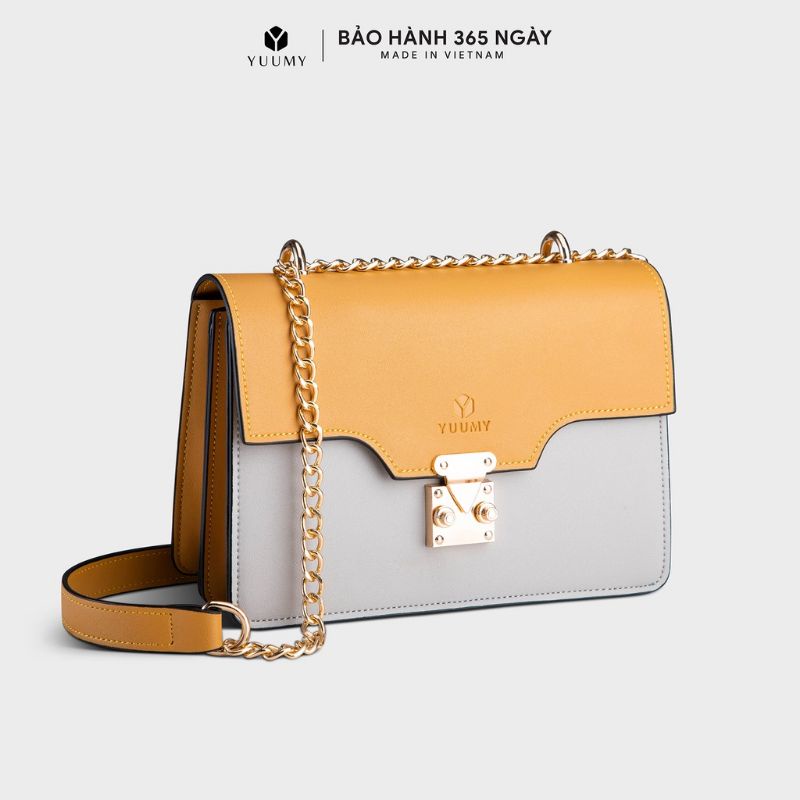 Túi Đeo Chéo Nữ Khoá Nhấn YN98 - Yuumy - Không Thấm Nước - Không Bong Tróc