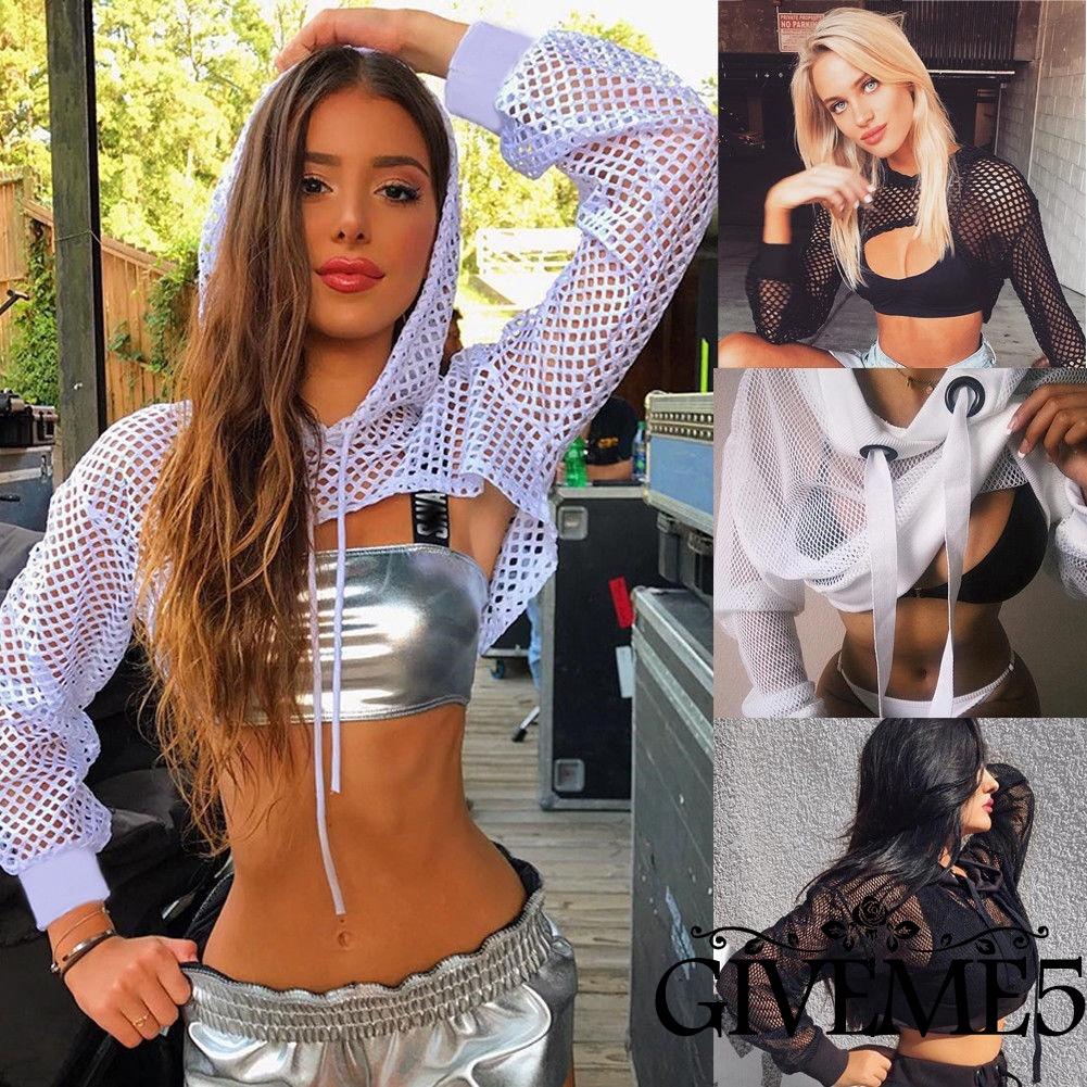 Áo hoodie lưới khoác ngoài bikini cực sexy gợi cảm cho nữ