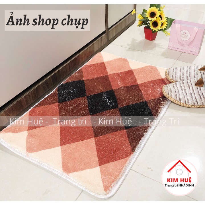 Thảm lau chân Thảm chùi chân chống trượt, lông cotton, RUBY thấm hút nước tốt