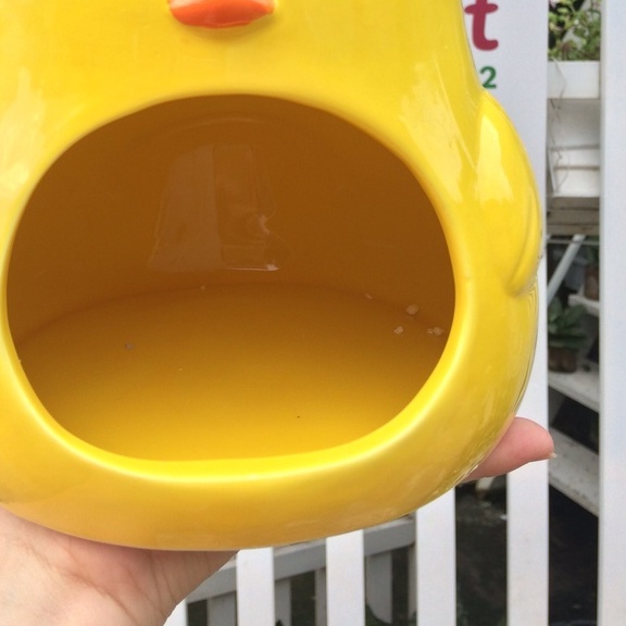 Nhà ngủ sứ hamster GÀ DÍ DỎM [LỚN] siêu mát, dễ thương
